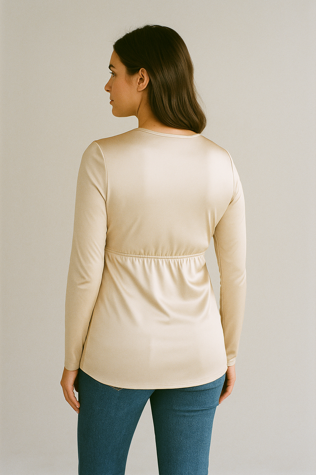 Elegance Long Sleeve Wrap Top