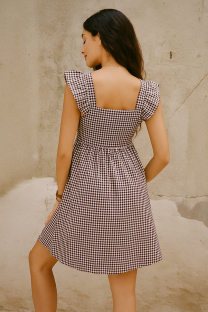 Essential Gingham Maternity Dress