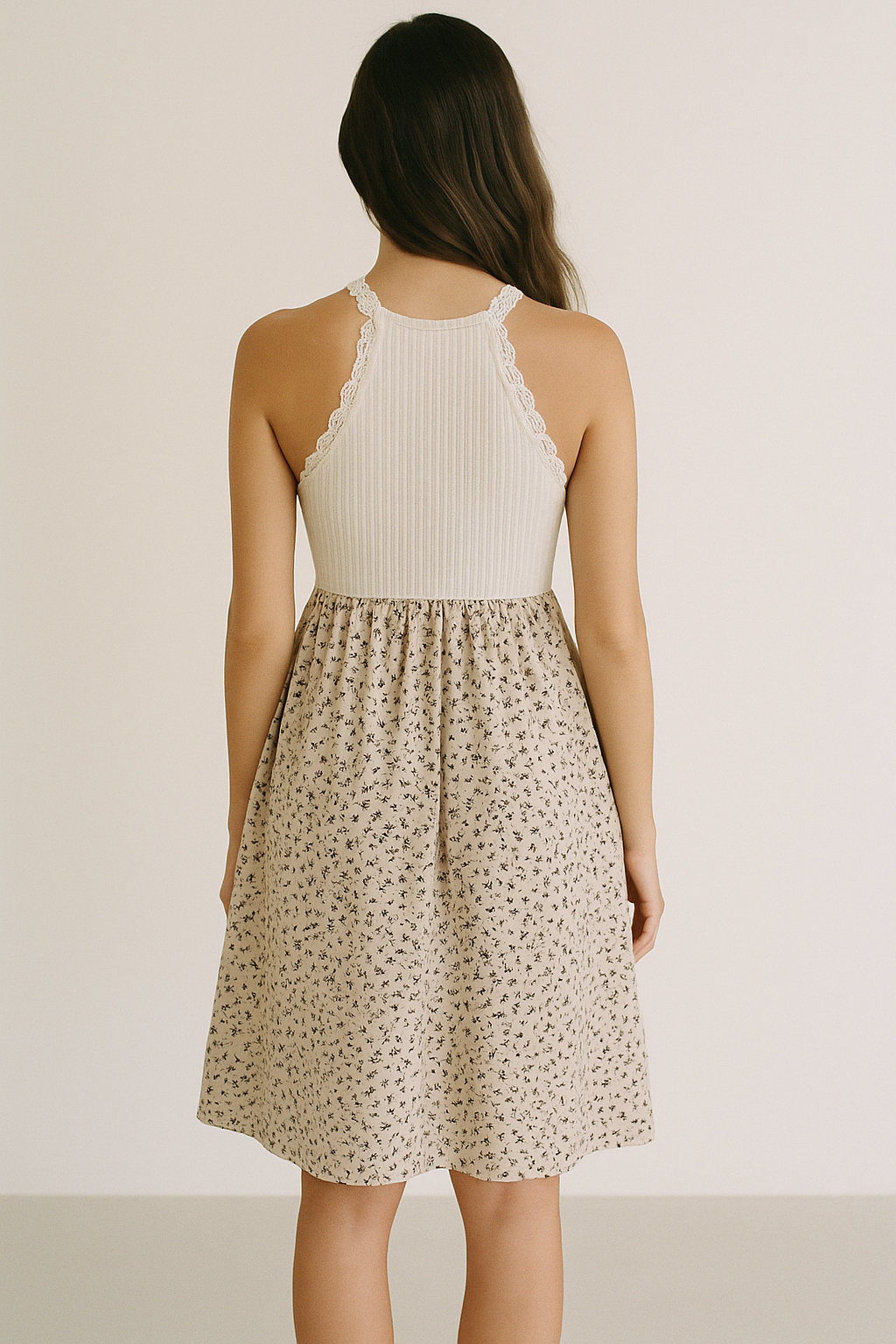 Everyday Comfort Knit & Floral Dress